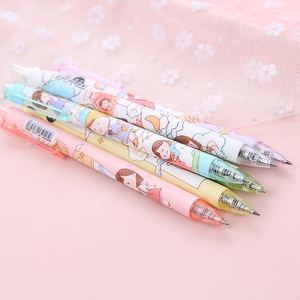 Di alta qualità borsa di scuola Kawaii carino ufficio cancelleria penne Gel per rosa nero 0.5mm penna di plastica Fine Design misto creativo fantasia - Product Image 5