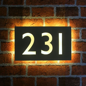 Vendite calde casa numeri acrilico segno di numero per coperta segno led per la costruzione di segni - Product Image 1