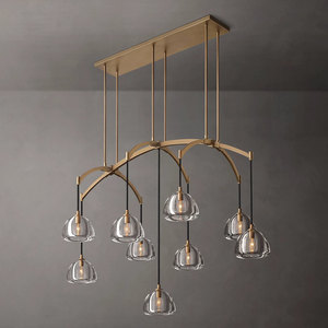 54" Retro Industrial Crystal Glass Chandelier Modern Decor Kitchen Island Wedding Table Luxury Italian New Design Big Chandelier - Product Image 5