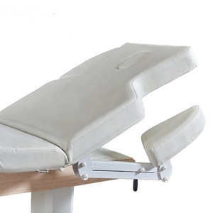 Kisen pink Wooden Base Nails Salon Furniture Package Table Foot Massage <b>Bed</b> for Beauty Treatment - Product Image 2