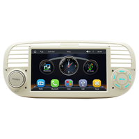 Autoradio multimédia IPS 7 pouces pour tableau de bord, lecteur sans fil Carplay Android Auto Mp5 pour Fiat 500, autoradio Android