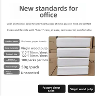 Mouchoirs en papier de qualité hôtelière, non pelucheux et absorbants, serviettes jetables pour chambres d'hôtes, restaurants et hôtellerie, paquet en vrac