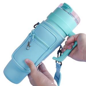 Vente en gros <span class=keywords><strong>de</strong></span> porte-gobelet étanche, sac à bandoulière réglable, pochette pour téléphone portable, sac pour bouteille d'eau en néoprène <span class=keywords><strong>de</strong></span> 40 oz - Product Image 3