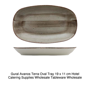 Plateau de service ovale Avanos Terra 19 × 11 cm Gural - Product Image 2