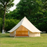 Tente de luxe en forme de dôme, tente de luxe en toile de 3m, 5m, 6m