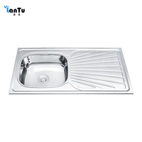Produits chauds éviers de cuisine lavabos pressage évier de cuisine coin évier de cuisine avec égouttoir avec tout neuf de haute qualité