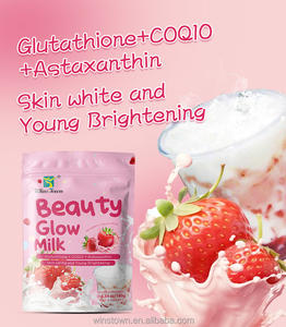 Crème non laitière Winstown Glow Peptides, enrichie en L-glutathion, pour un éclat de peau, produits de beauté, lait au thé - Product Image 2