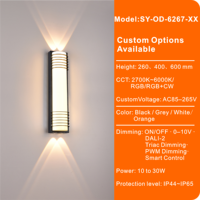 Applique murale extérieure LED étanche IP65 pour maison, jardin, porche, patio