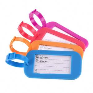 Etiqueta de Equipaje de PVC con Logotipo Personalizado, Recuerdos, Etiqueta de Bolsa de Viaje Multicolor, Regalo Promocional - Product Image 5