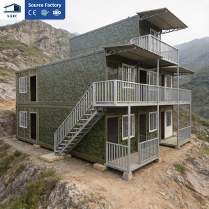 Maison conteneur pliable moderne, de haute qualité, à prix abordable, étanche et résistante aux tremblements de terre, pour hôtels, dortoirs, bureaux et commerces - Product Image 2