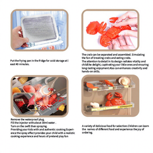 Mini Grill Teppanyaki 102 cm pour Enfants, Jouet <span class=keywords><strong>de</strong></span> <span class=keywords><strong>Cuisine</strong></span> avec Effets Sonores et Lumineux, Jet d'Eau Électrique et Pulvérisation <span class=keywords><strong>de</strong></span> Nourriture Changeante <span class=keywords><strong>de</strong></span> Couleur pour Jeux <span class=keywords><strong>de</strong></span> <span class=keywords><strong>Cuisine</strong></span> - Product Image 4