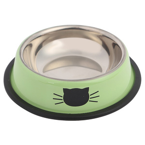 Cuenco redondo de acero inoxidable para gatos, tazón de comida para mascotas, precio de fábrica - Product Image 2