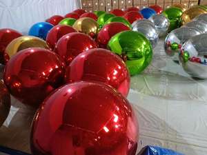 Ballons réfléchissants gonflables en PVC colorés, vente chaude, ballons <span class=keywords><strong>de</strong></span> Noël gonflables, publicité, décoration, ballons miroir géants - Product Image 4