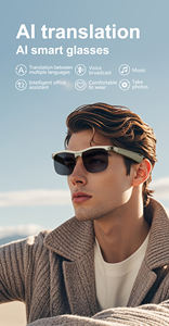 Lunettes de soleil intelligentes pour écouteurs sans fil Lecture de musique Commande vocale Prise de photos Étanche IP67 Traduction en temps réel pour hommes - Product Image 6