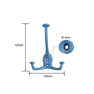 Treo tường <span class=keywords><strong>MDF</strong></span> bảng gỗ giá áo kim loại vải móc áo móc cho phòng khách phòng ngủ khách sạn - Product Image 2