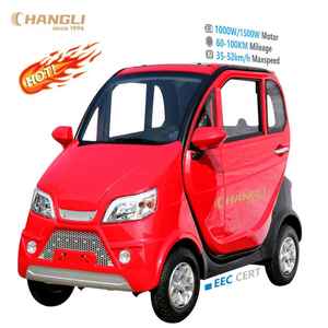 Nouvelle voiture électrique mini berline à 4 roues pour adultes et personnes âgées avec propulsion arrière, intérieur lumineux et caméra arrière - Product Image 1