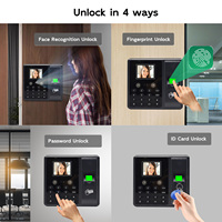 Horloge de pointage intelligente WIFI F160 avec empreintes digitales et mot de passe, gestion des présences, 100 000 enregistrements, 1 000 utilisateurs, fonction de réinitialisation
