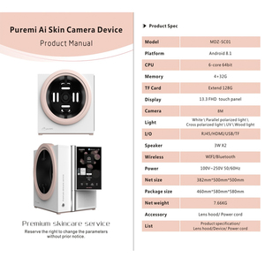 Analyseur de peau numérique 3D 2025, le plus récent, portable, miroir magique, analyseur de peau du visage, machine d'analyse de la peau avec le meilleur prix - Product Image 3