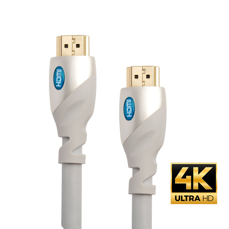 Kabel Hdmi a Custom 1m 1.5m 2m 3m 5m 10m 15M 20ft 15 Meter Wholesalers High Speed Ultra HD 4K Cavo TV Cabo 4 K white Cable