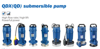 Pompe submersible électrique verticale pour eau propre QDX10-16-0.75 0.75KW 1HP série QDX avec protection thermique
