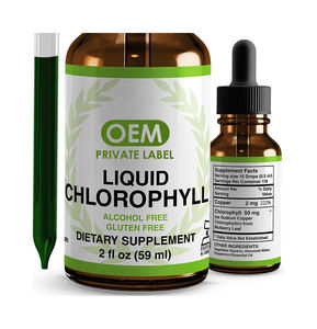 Gotas Líquidas de Clorofila al por Mayor, 60 ml, Gotas de Clorofila Líquida de Menta Veganas, Naturales y Orgánicas Originales para Desintoxicar y Limpiar el Cuerpo - Product Image 1
