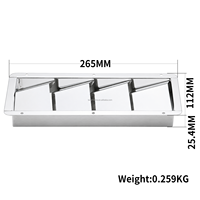 Grille d'aération rectangulaire en acier inoxydable, finition miroir, anti-corrosion, pour yacht et bateau de pêche
