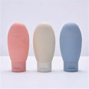 Stock faible, MOQ 50 pièces, ensemble de voyage en bouteille 30ml/60ml/100ml, cosmétiques, <span class=keywords><strong>shampoing</strong></span>, lotion, bouchon à clapet, matériau PE, surface mate, ovale - Product Image 5