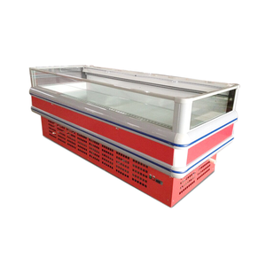 4-Cửa Thẳng Đứng Thép Không Gỉ Mở Hiển Thị Không Khí Mát Siêu Thị Cửa Hàng Tạp Hóa Ice Cream Cửa Hàng Fan Đơn-Nhiệt Độ Thịt - Product Image 1