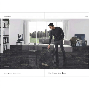 Granito artificial de 800x2400 mm, losas de porcelana de gran formato, diseño personalizado, baldosas de piedra sinterizada para pisos de hoteles y cocinas. - Product Image 4