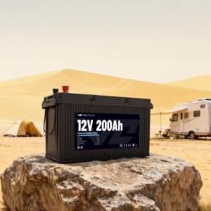 長サイクル寿命LiFePO4 12.8V 200Ah充電式バッテリーRV & ポータブル発電所IP65保護付き - Product Image 2