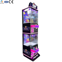 Machine à griffes d'arcade Riteng Teddy Bear personnalisée, à monnayeur, pour attraper les jouets et les poupées, avec armoire en bois, 110V/220V