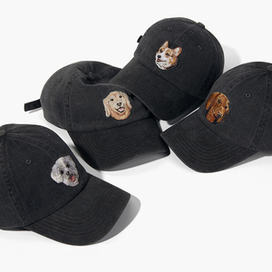 Chapéu De Beisebol Das Mulheres Dos Homens De Alta Qualidade Personalizado Unstructured Cap Velho Logotipo Bordado Dog Padrão Twash Chapéu Esportes Lavado - Product Image 2
