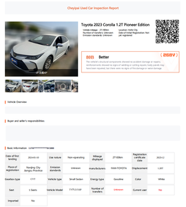 سيارة تويوتا كورولا سيدان 2023 مستعملة يابانية للبيع، محرك توربو 1.2 تيربو بقوة 116 حصان، ناقل حركة أوتوماتيكي، مقود يسار، تصميم داخلي داكن - Product Image 2