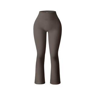 Leggings de Mujer de Cintura Alta Elástica con Efecto Levanta Glúteos, 100% Poliéster, Elásticos en Cuatro Direcciones, Tallas Grandes, Color Sólido - Product Image 5