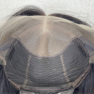 פאות רפואיות עם תחרה HD בלתי נראית, סיליקון פולי, 100% שיער אירופאי קשור ידנית, ללא דבק, תותבות שיער בהתאמה אישית - Product Image 3