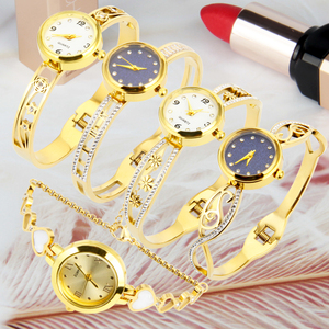 Orologio elettronico al quarzo da <span class=keywords><strong>donna</strong></span> <span class=keywords><strong>alla</strong></span> <span class=keywords><strong>moda</strong></span> accessori per gioielli con numeri romani rosa cavi 18K oro acciaio inossidabile orologio da polso - Product Image 1