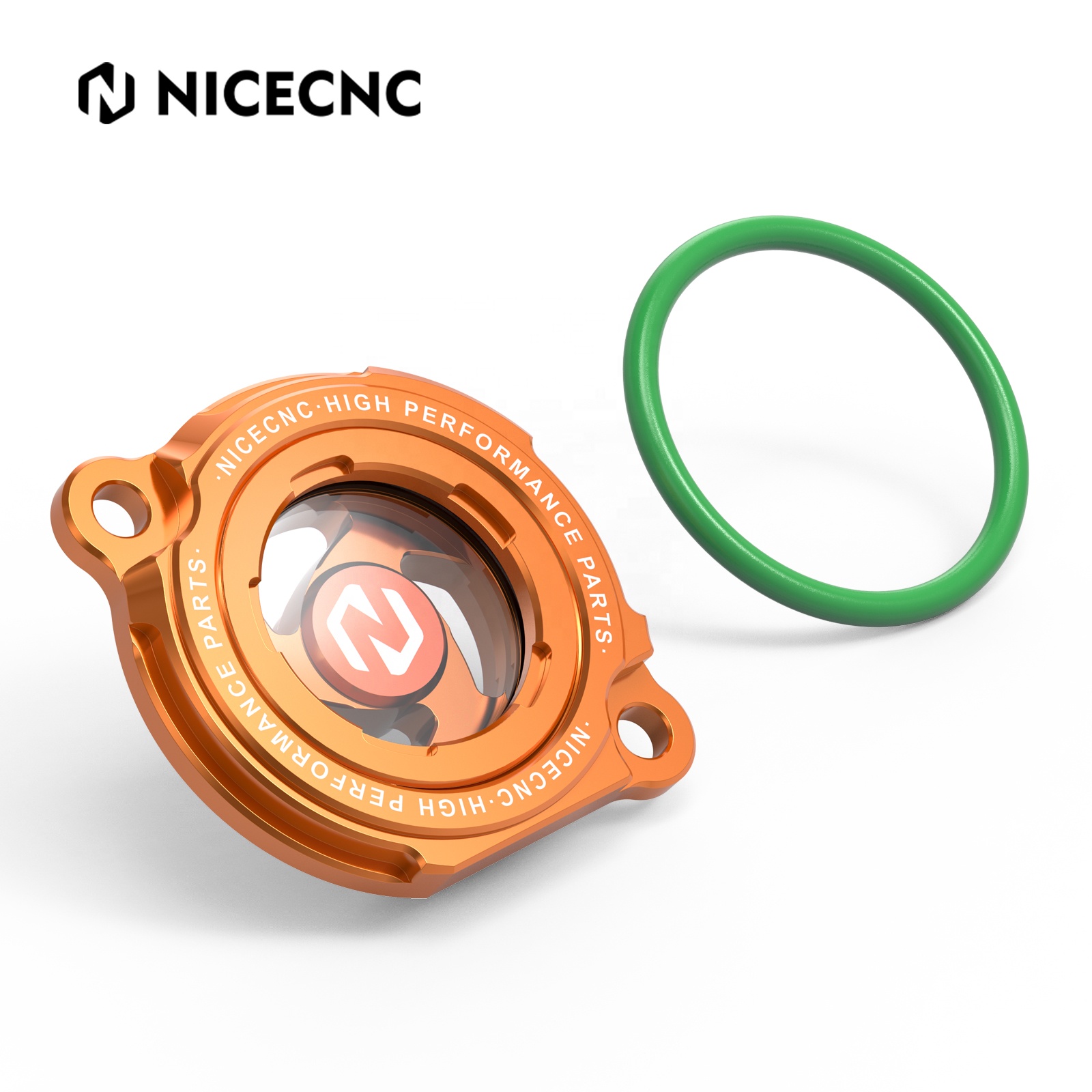 Nicecnc CNC Clear Oil Filter Cover Cap for KTM SX MXC EXC400