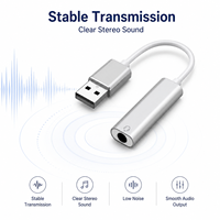 Adaptateur universel USB vers prise jack 3,5 mm, son haute fidélité, carte son externe pour casque, microphone, MacBook, Windows, Linux