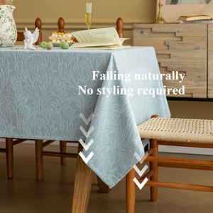 <span class=keywords><strong>Nappe</strong></span> <span class=keywords><strong>Jacquard</strong></span> Française Épaisse à Motif Gaufré de Luxe pour Salle à Manger, Housse Rectangulaire Décorative - Product Image 3