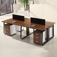 Bureau bureau personnel bureau simple moderne écran station casier partition employé bureau d'ordinateur