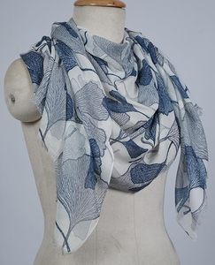 Écharpe de luxe en mélange de soie et modal de haute qualité pour femme, imprimée numériquement, châle léger et doux, accessoire de mode - Product Image 6