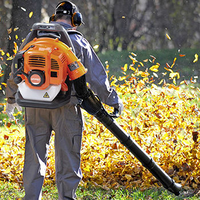 Souffleur à feuilles puissant de 3 kW, à dos, à essence, pour la route, la neige, le jardin, la poussière, avec 1 an de garantie