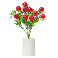 Lampe de nuit créative de fruits simulés lampe d'atmosphère de plante en pot nouveauté pour chambre décor à la maison décorations de fête de bureau