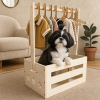 Boîte de rangement en bois d'acacia de 46 gallons pour coussins de mobilier de patio, oreillers, outils de jardin, accessoires de piscine, intérieur