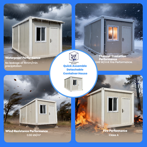 Maison modulaire préfabriquée en forme de L, maison modulaire, maisons préfabriquées, kit de maisonnette pour villa d'hébergement <span class=keywords><strong>Rayzen</strong></span> - Product Image 5