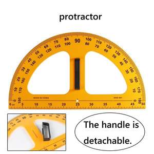 Ensemble de règles géométriques magnétiques ergonomiques, outils de dessin mathématique à prise facile pour l'enseignement en classe, les expositions et une utilisation multi-scénarios - Product Image 1