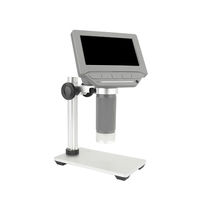 4.3" Microscope 4.3" Large Display 6 LED LCD+USB Digital Microscope 15x-208x Magnifier Portable Microscope VMS430SE