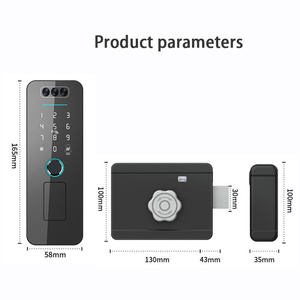Tuya Ngoài Trời Nhôm Cổng Thông Minh Khóa Wifi Kết Nối Mã Thẻ Vân Tay Mật Khẩu Ứng Dụng Điều Khiển Mặt ID Khóa - Product Image 6