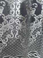 Rideaux Plissés de Luxe en Voile Transparent, Design Moderne, Jacquard Velours Coupé, Rideaux en Tulle Lin/Polyester pour Fenêtre Française