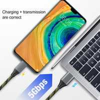 Kabel USB Type-C 3A Baru untuk iPhone 15 dengan Transfer Data 5Gbps Pengisian Cepat dan Pelindung Jalinan Nilon